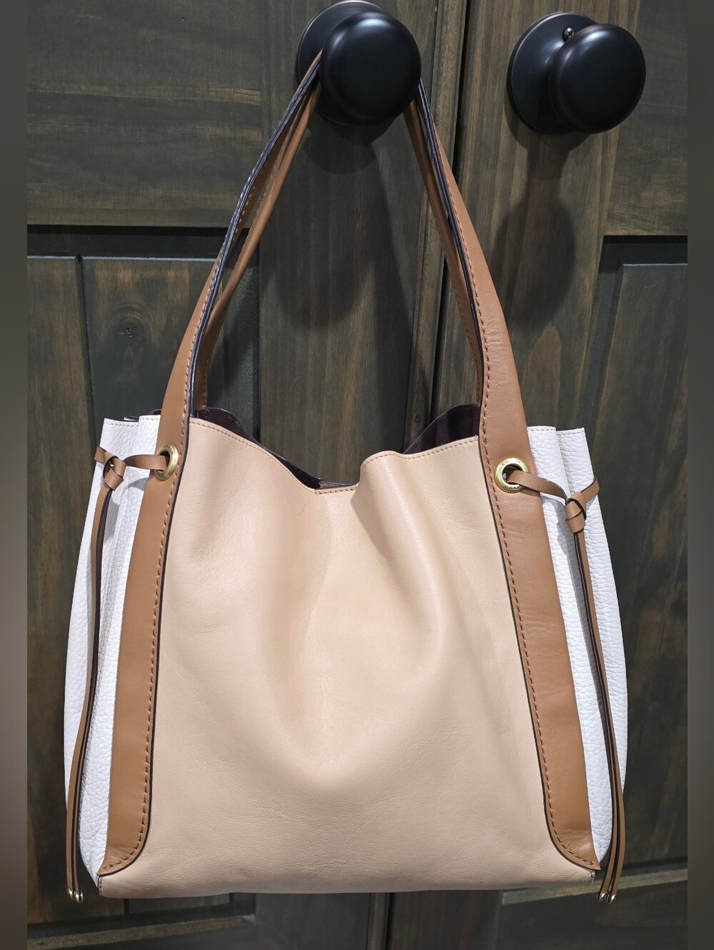 Coach #53353 Harmony Hobo- Beechwood Colorblock